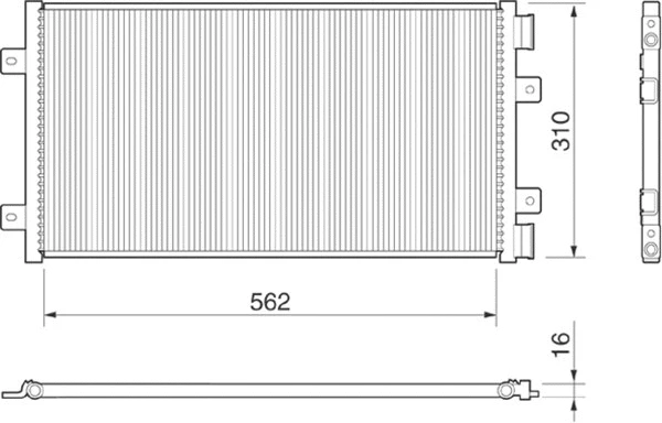 Condenser, air conditioning (350203147000)