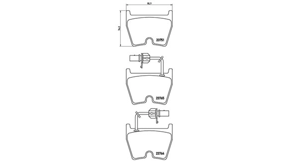 Brake Pad Set, disc brake (363700485078)
