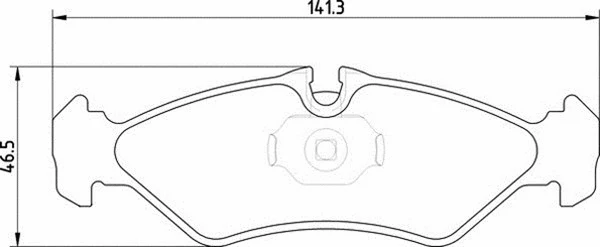 Brake Pad Set, disc brake (363700201826)