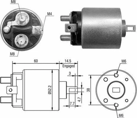 Solenoid Switch, starter (940113050023)