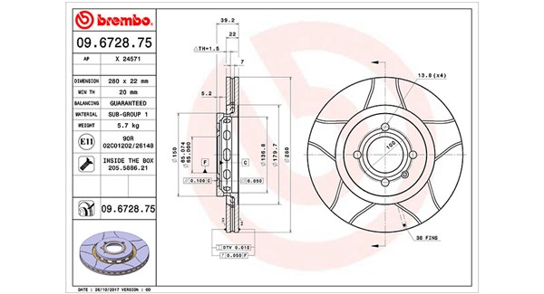 Brake Disc (360406048505)