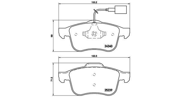 Brake Pad Set, disc brake (363700523132)