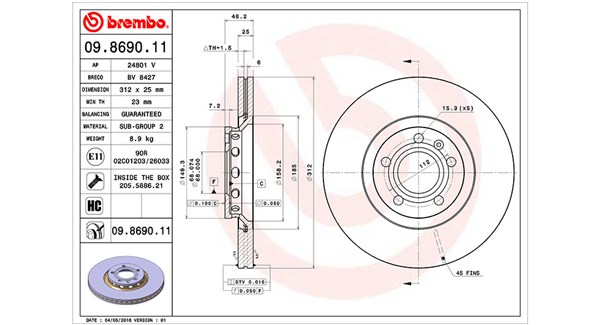 Brake Disc (360406001601)