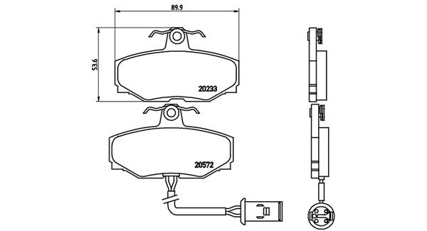 Brake Pad Set, disc brake (363700436006)