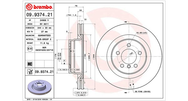 Brake Disc (360406055901)