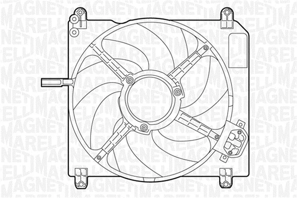 Fan, engine cooling (069422029010)