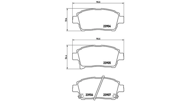 Brake Pad Set, disc brake (363700483103)
