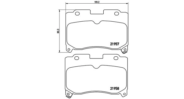 Brake Pad Set, disc brake (363700483090)