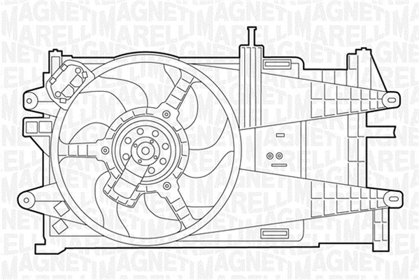 Fan, engine cooling (069422044010)