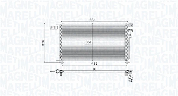 Condenser, air conditioning (350203961000)
