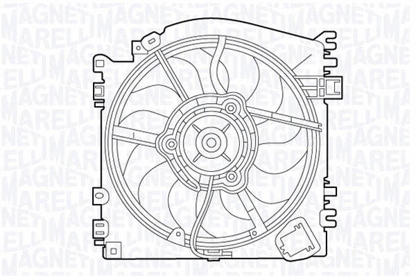 Fan, engine cooling (069422537010)