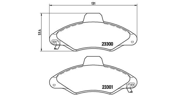 Brake Pad Set, disc brake (363700424045)