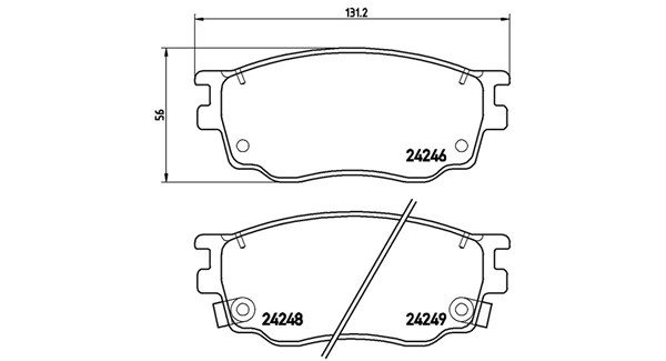 Brake Pad Set, disc brake (363700449033)