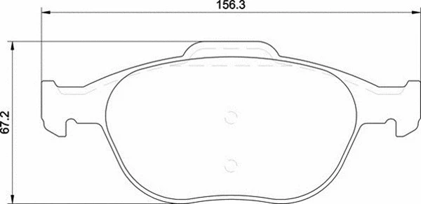 Brake Pad Set, disc brake (363700201261)