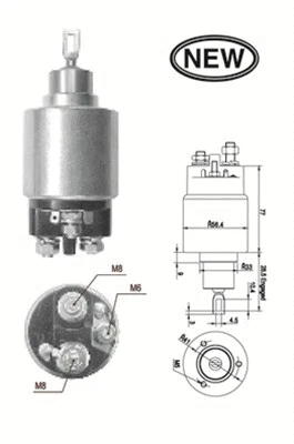 Solenoid Switch, starter (940113050542)