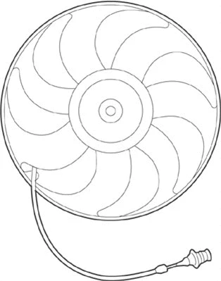 Fan, engine cooling (069422229010)