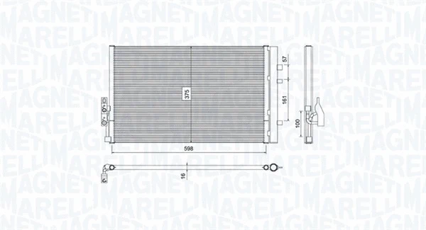 Condenser, air conditioning (350203788000)