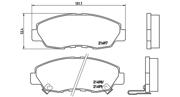 Brake Pad Set, disc brake (363700428042)