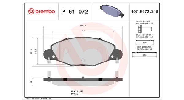 Brake Pad Set, disc brake