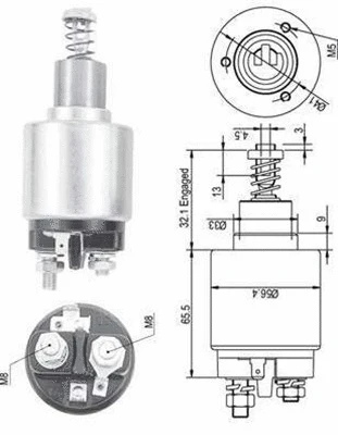 Solenoid Switch, starter (940113050129)