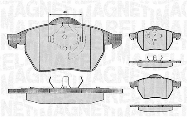 Brake Pad Set, disc brake (363916060146)