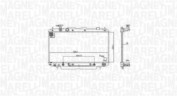 Radiator, engine cooling