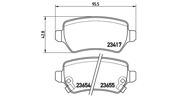 Brake Pad Set, disc brake (363700559038)
