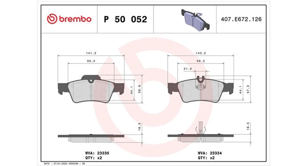 Brake Pad Set, disc brake