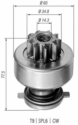 Pinion, starter (940113020179)