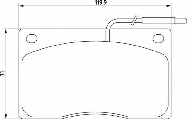 Brake Pad Set, disc brake (363700200210)