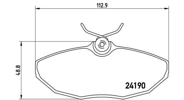 Brake Pad Set, disc brake (363700436015)