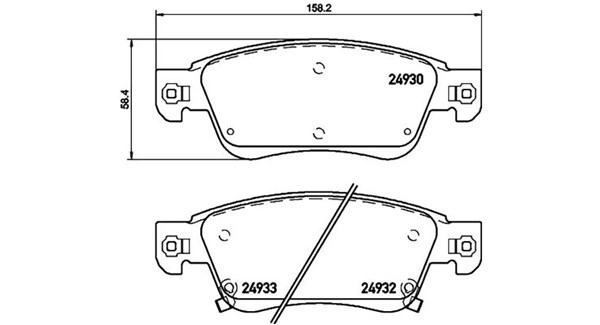 Brake Pad Set, disc brake (363700456080)