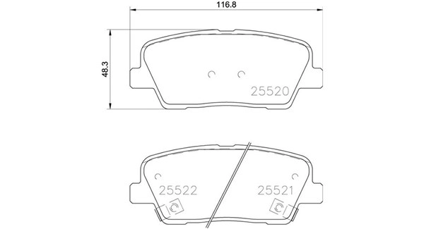 Brake Pad Set, disc brake (363700430104)
