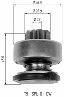 Pinion, starter (940113020329)