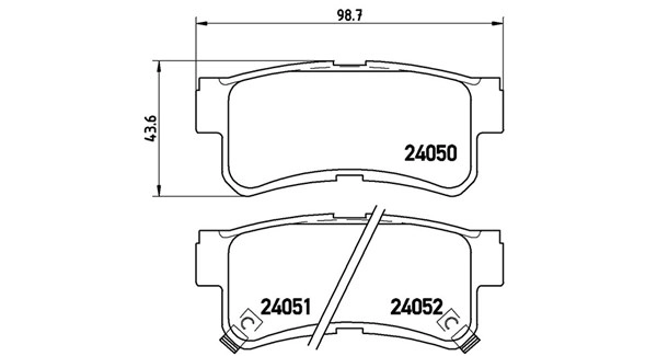 Brake Pad Set, disc brake (363700415009)