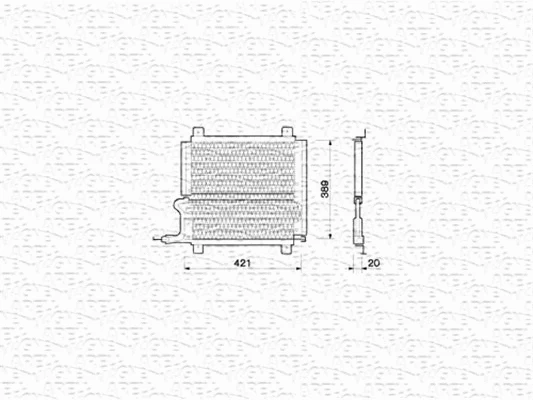 Condenser, air conditioning (350203208000)