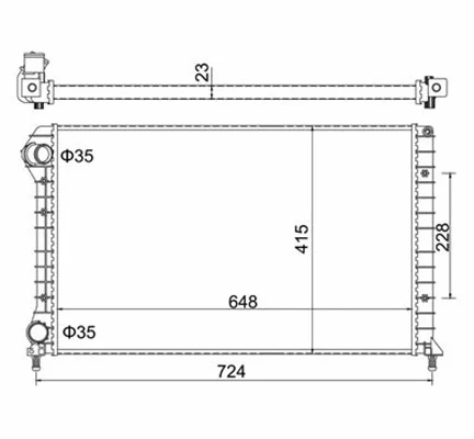Radiator, engine cooling (359000300930)