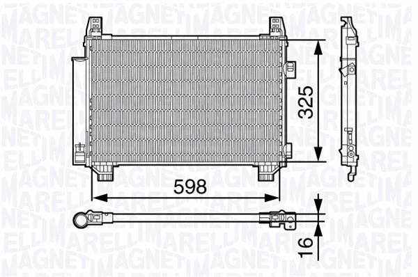 Condenser, air conditioning (350203678000)