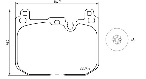 Brake Pad Set, disc brake