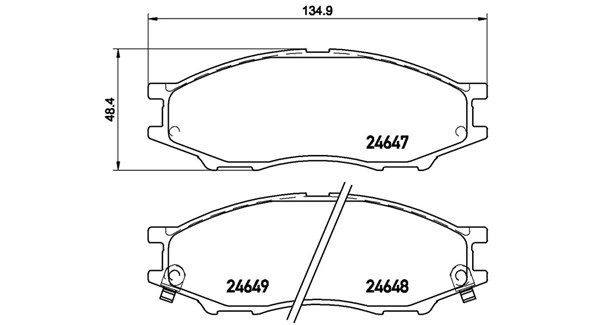 Brake Pad Set, disc brake (363700456083)