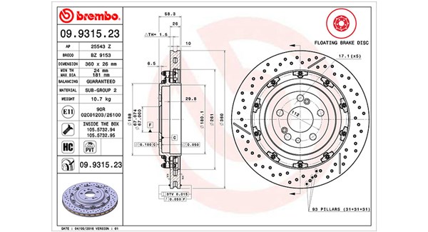 Brake Disc (360406128703)