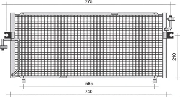 Condenser, air conditioning (350203333000)