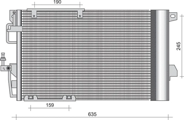 Condenser, air conditioning (350203277000)