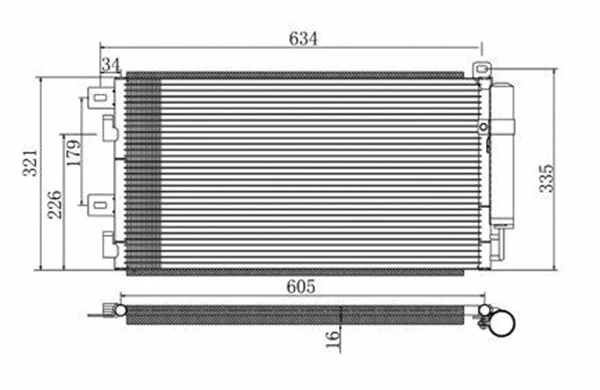 Condenser, air conditioning (359003220250)