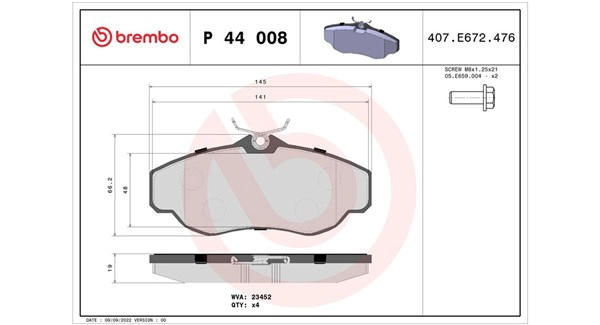 Brake Pad Set, disc brake