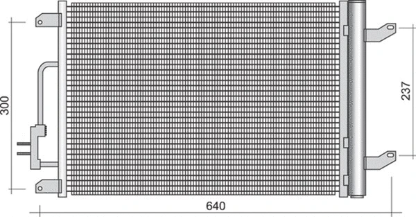 Condenser, air conditioning (350203389000)