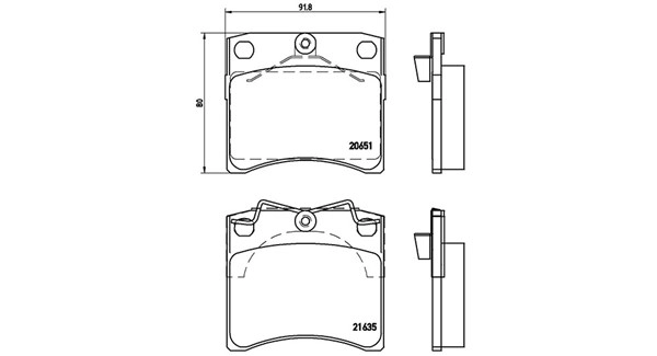 Brake Pad Set, disc brake (363700485027)