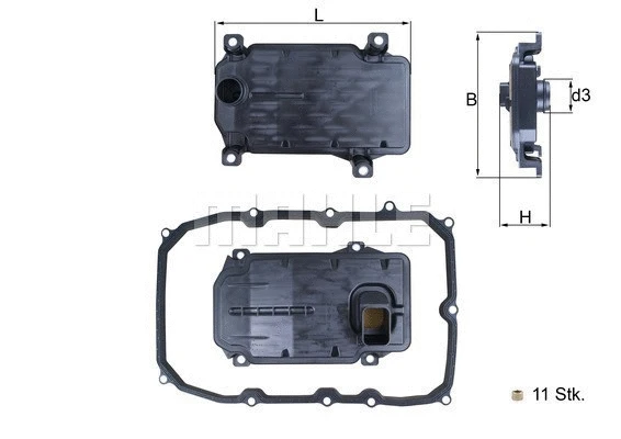 Hydraulic Filter, automatic transmission (154072469201)