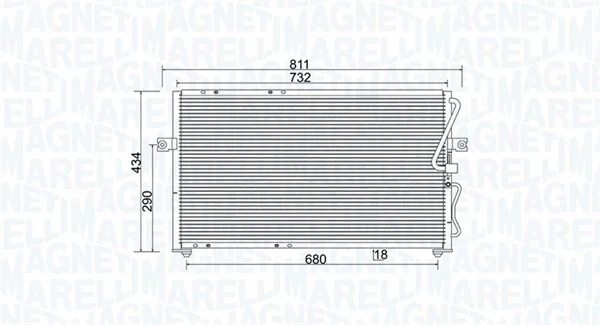 Condenser, air conditioning (350203985000)