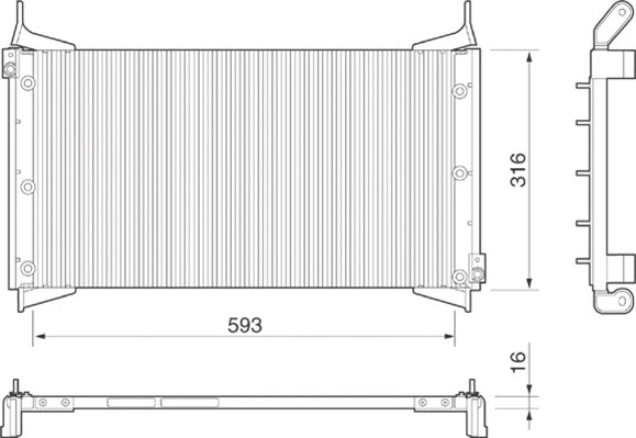 Condenser, air conditioning (350203151000)